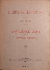 kniha Ukrajinské dumy, František Šimáček 1888