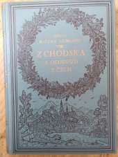 kniha Z Chodska a odjinud z Čech, Kvasnička a Hampl 1929