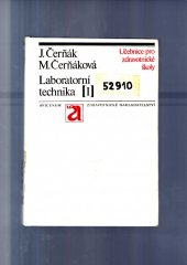 kniha Laboratorní technika 1. [díl] učební text pro stř. zdravot. školy, obor zdravot. laborantů., Avicenum 1972