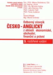 kniha Odborný slovník česko-anglický z oblasti ekonomické, obchodní, finanční a právní, Linde 2001