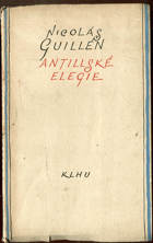 kniha Antillské elegie, SNKLHU  1957