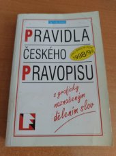 kniha Pravidla českého pravopisu [s graficky naznačeným dělením slov : pro školní rok 1998/99, Fin 1998