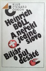 kniha A neřekl jediné slovo Biliár o půl desáté, Odeon 1988