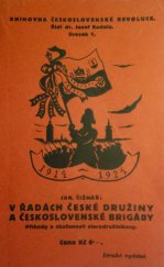 kniha V řadách České družiny a Československé brigády příhody a zkušenosti starodružiníkovy, Moravský legionář 1925