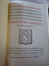 kniha Cesta z Prahy do Benátek a odtud potom po moři až do Palestyny ... kteraužto cestu ... vykonal Voldřich Prefát z Vlkanova léta Páně 1546 ..., Vesmír 1947