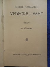 kniha Vědecké úvahy, Hejda a Tuček 1917