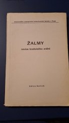 kniha Žalmy revize kralického znění, Ústřední církevní nakladatelství 1987