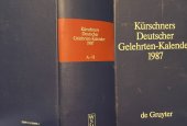 kniha Kürschners Deutscher Gelehrten-Kalender 1987, Berlín 1986
