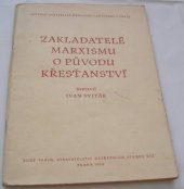 kniha Zakladatelé marxismu o původu křesťanství, ÚV KSČ 1956
