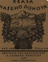 kniha Krása našeho domova Měsíčník pro okrašlování a ochranu domoviny, Svaz českých spolků okrašlovacích v království Českém 1926