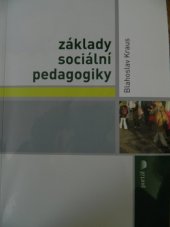 kniha Základy sociální pedagogiky, Portál 2014