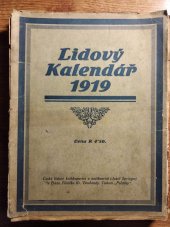 kniha Lidový kalendář 1919, Springer 1918