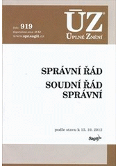 kniha Správní řád Soudní řád správní : podle stavu k 15.10.2012, Sagit 2012