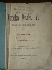 kniha Vnučka Karla IV. Histor. rom. z let po bitvě u Lipan, s.n. 1900