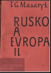 kniha Rusko a Evropa 2. - Studie o duchovních proudech v Rusku, Jan Laichter 1920