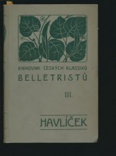 kniha Belletrie Karla Havlíčka Borovského, B. Kočí 1906