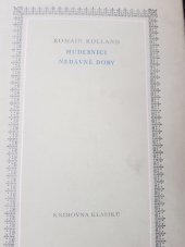 kniha Hudebníci nedávné doby, Státní Hudební Vydavatelství 1963