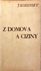 kniha Z domova a ciziny, F. Topič 1925