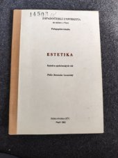 kniha Estetika, Ediční středisko ZČU 1992