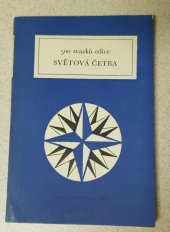 kniha 500 svazků edice Světová četba Katalog, Odeon 1980