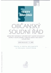 kniha Občanský soudní řád právní stav ke dni 1. 11. 2005, C. H. Beck 