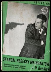 kniha Skandál herečky Meinhartové detektivní román, Sfinx, Bohumil Janda 1931