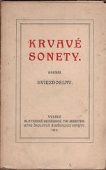 kniha Krvavé sonety, B. Kočí 1919