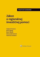 kniha Zákon o regionálnej investičnej pomoci, Wolters Kluwer 2019