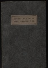 kniha Sylvestrovská noc [Báseň, Bohumil Janda 1929