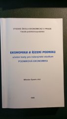 kniha Ekonomika a řízení podniku Učební texty pro inženýrské studium Podniková ekonomika, Vysoká škola ekonomická 1994