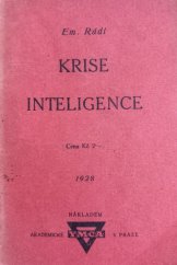 kniha Krise inteligence, Akademická YMCA 1928