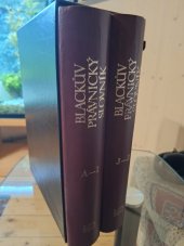 kniha Blackův právnický slovník I a II, Victoria Publishing 1990