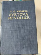 kniha Světová revoluce Za války a ve válce, Orbis 1930