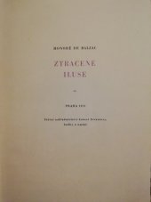 kniha Ztracené iluse 1., Melantrich 1932