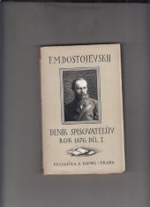 kniha Deník spisovatelův za rok 1876, Kvasnička a Hampl 1927