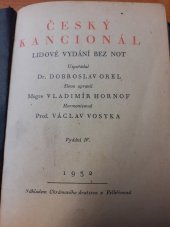 kniha Český kancionál lidové vydání bez not, Chrámové družstvo 1932