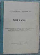 kniha Doprava Učeb. text pro 1. roč. stud. oboru Železniční doprava a přeprava na stř. prům. školách, Nadas 1972