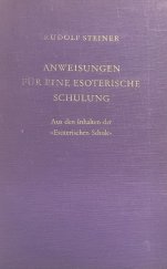 kniha Anweisungen für eine esoterische Schulung, Verlag 1968