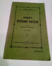 kniha Ferdův štědrý večer, Křesť. spolek mladíků v Čechách 1921