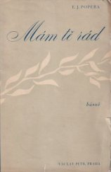 kniha Mám tě rád básně, Václav Petr 1942