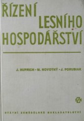 kniha Řízení lesního hospodářství Učebnice pro vys. školy, SZN 1977