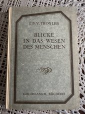 kniha Blicke in das Wesen des Menschen, Der Kommende Tag 1921