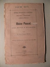 kniha Blaise Pascal, jeho život a filosofie, J. Otto 1883