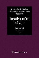 kniha Insolvenční zákon komentář, Wolters Kluwer 2019
