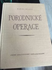 kniha Porodnické operace, SZdN 1955