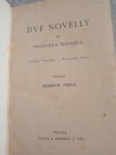 kniha Dvě novelly, J. Otto 1925