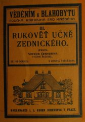 kniha Rukověť učně zednického, I.L. Kober 1924