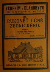 kniha Rukověť učně zednického, I.L. Kober 1924