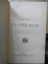 kniha Člověk boží, Bedřich Stýblo 1917