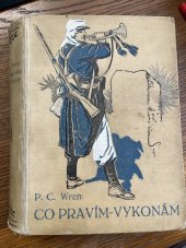 kniha Co pravím - vykonám, Miloslav Nebeský 1930